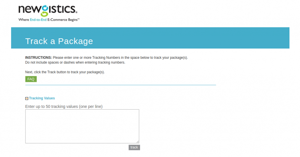 Newgistics Package Tracking