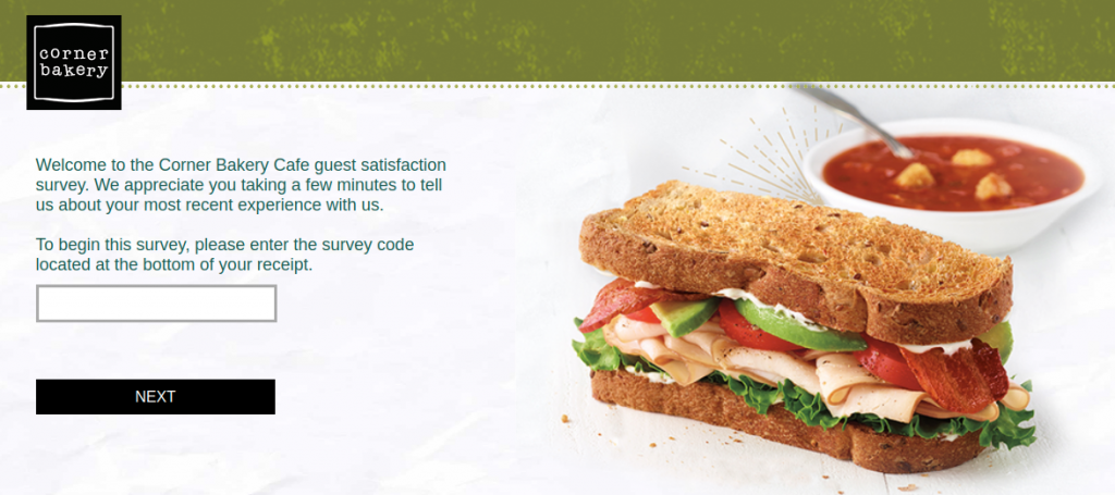 Corner Bakery Cafe Survey