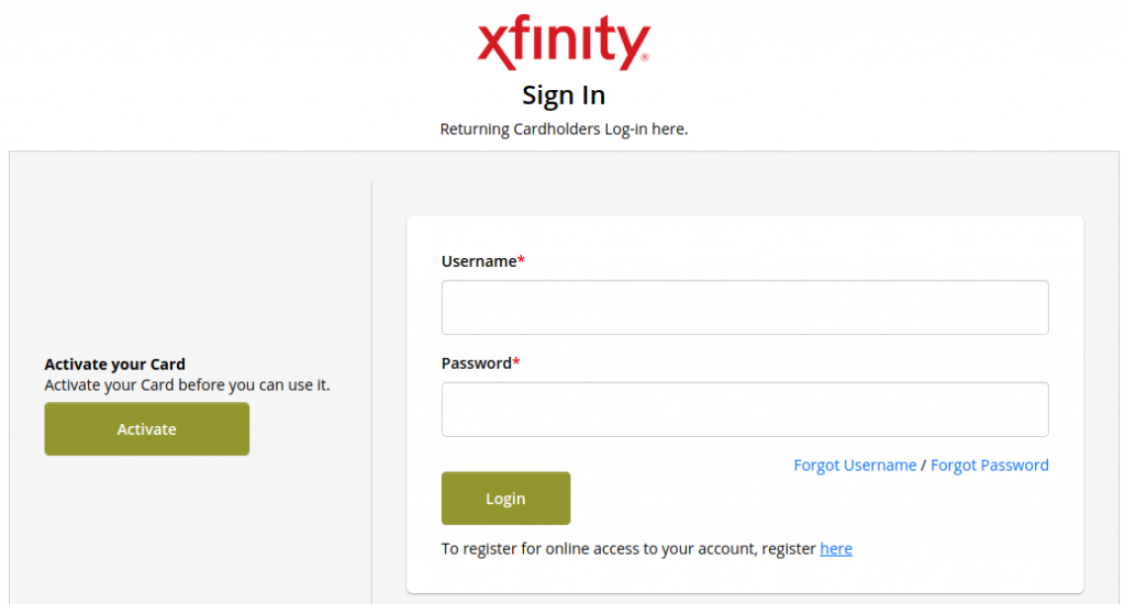Xfinity Mobile Card Logo