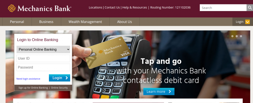 Mechanics Bank Login