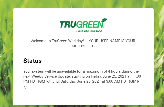 workday trugreen