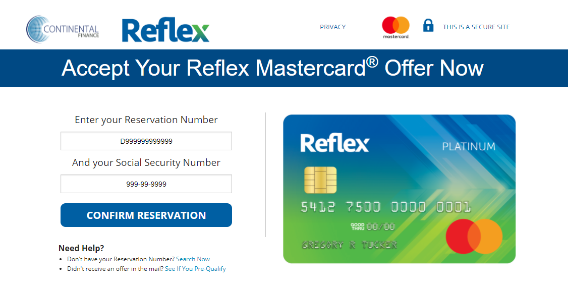 Reflex Mastercard