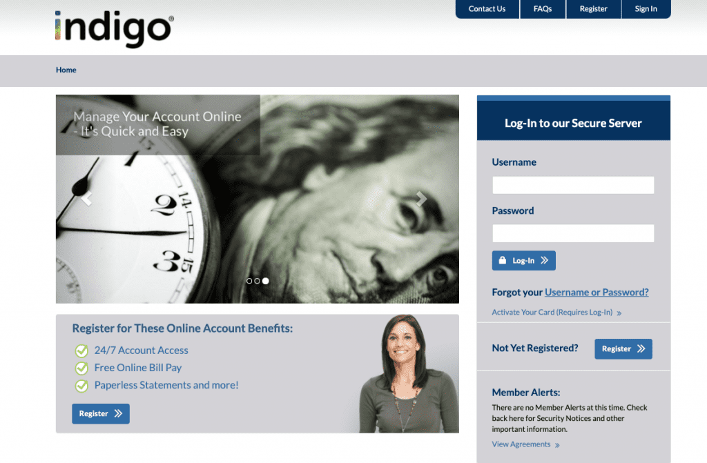 indigo crediat card
