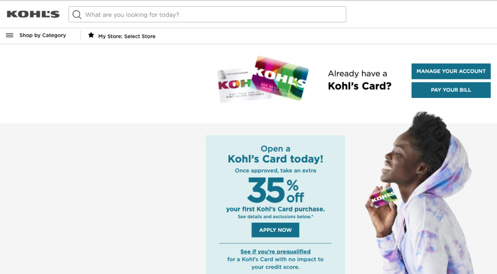 kohls credit card