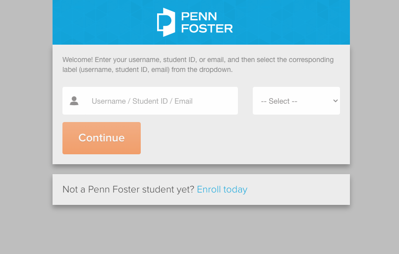 penn foster student login