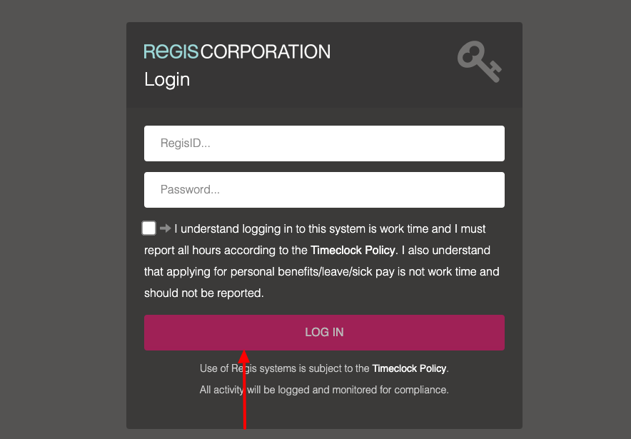 regisconnect login