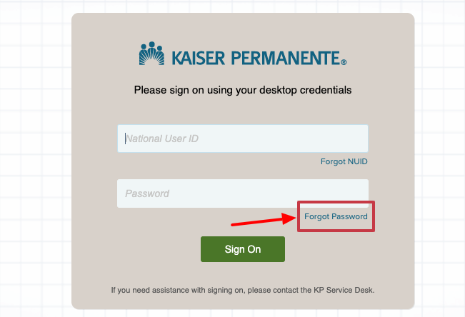 myhr kp forgot password