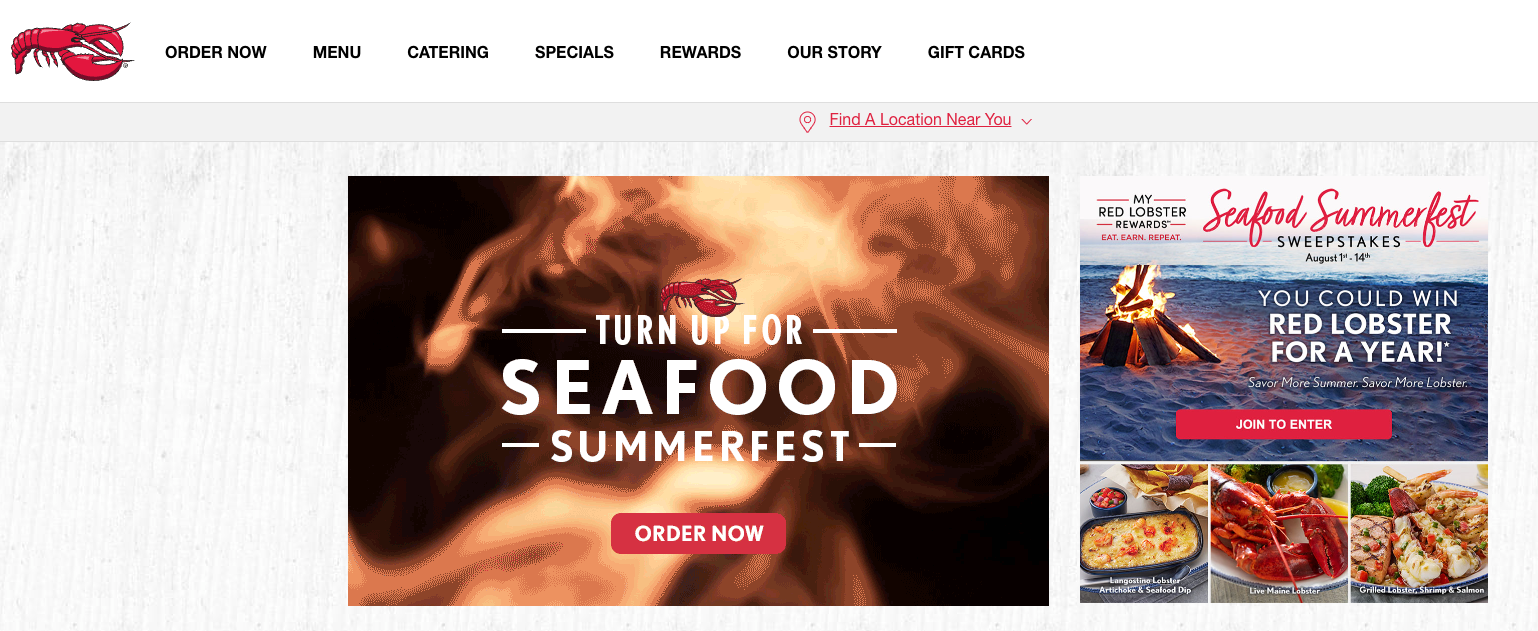 Red Lobster official site