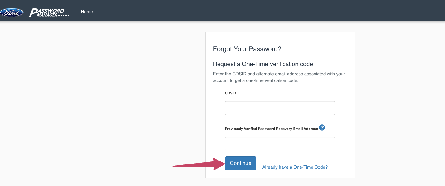 forgot password for ford paystub