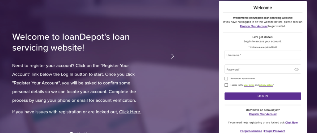 loan administration login