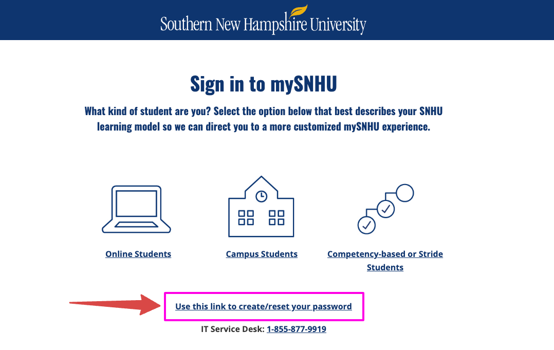 mysnhu forgot password