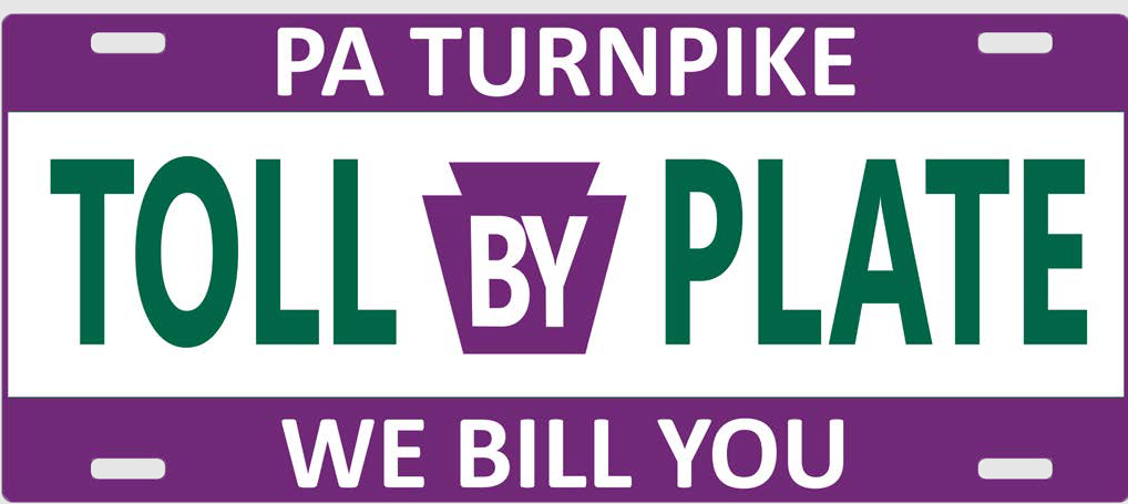 PA Turnpike TOLL BY PLATE
