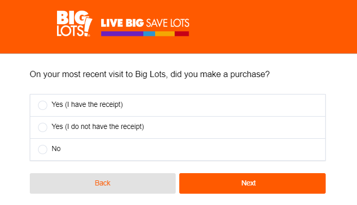 Big Lots Customer Survey