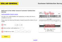 Dollar General Survey at www.dgcustomerfirst.com DGCustomerFirst