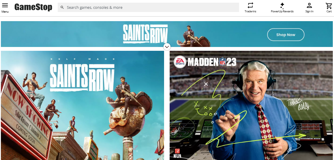 GameStop portal