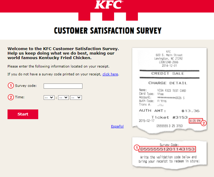 KFC survey