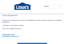 Lowes Customer Survey at www.lowes.com/survey Lowes Survey