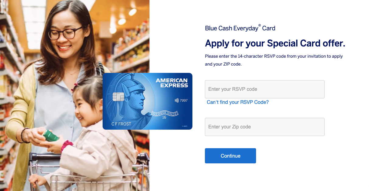 apply for Amex Blue Cash Everyday Card